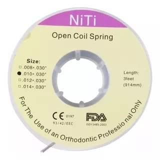 Resorte de Niti Abierto en Rollo FDA