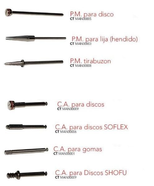 Mandriles para Discos / Lijas / Gomas BELKYS